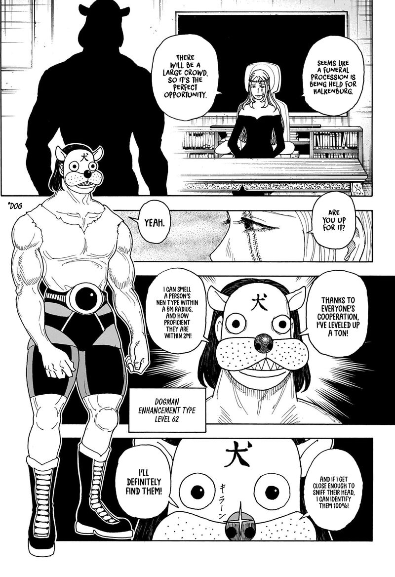 Hunter x Hunter Manga Chapter 405 page 17 - Performance