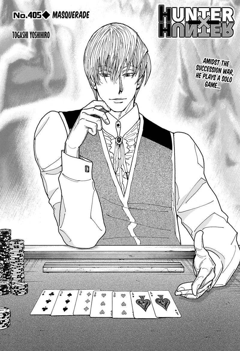 Hunter x Hunter Manga Chapter 405 page 2 - Performance