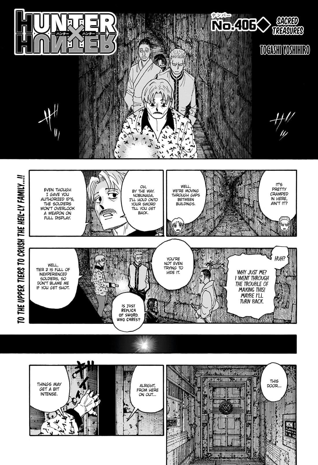 Hunter x Hunter Manga Chapter 406 page 1 - Regalia