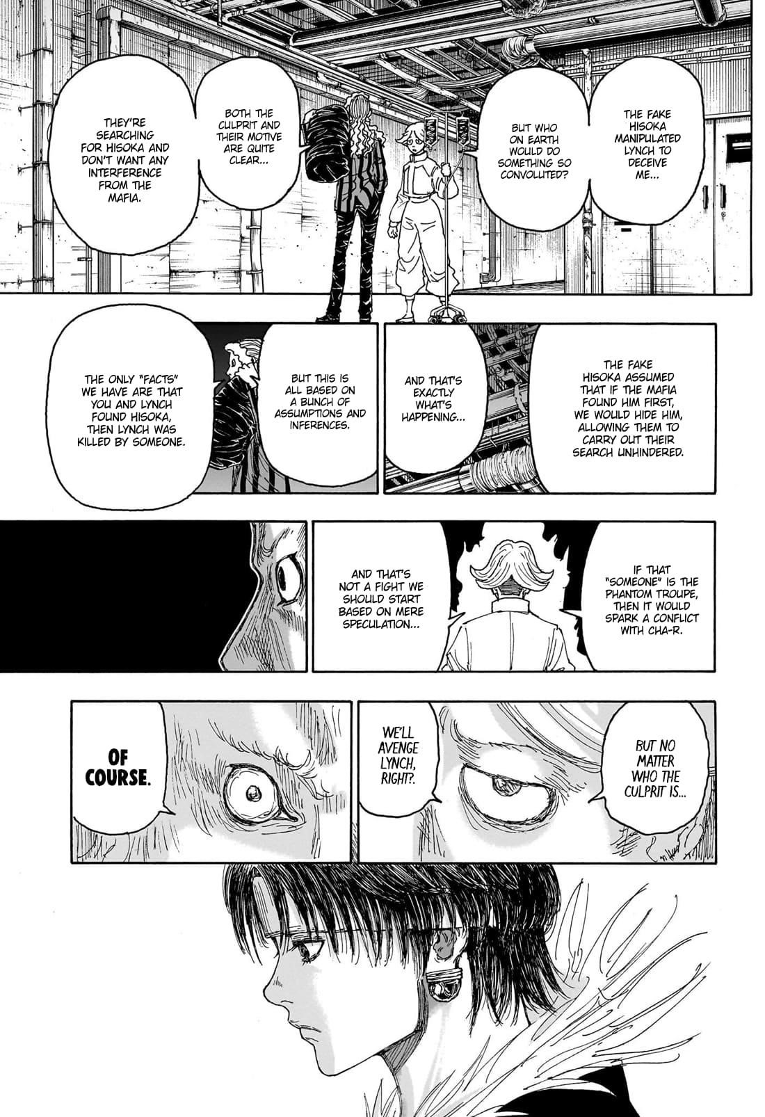 Hunter x Hunter Manga Chapter 406 page 10 - Regalia