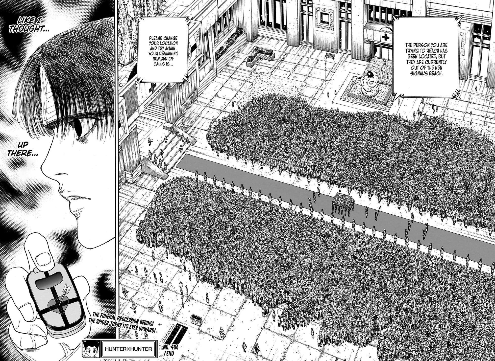 Hunter x Hunter Manga Chapter 406 page 17 - Regalia