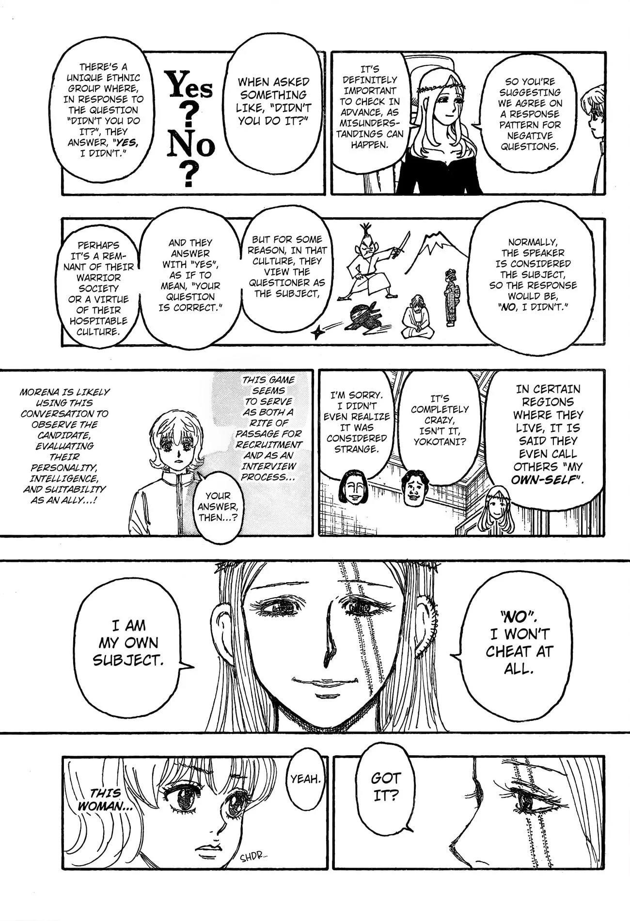 Hunter x Hunter Manga Chapter 407 page 10 - Negotiation
