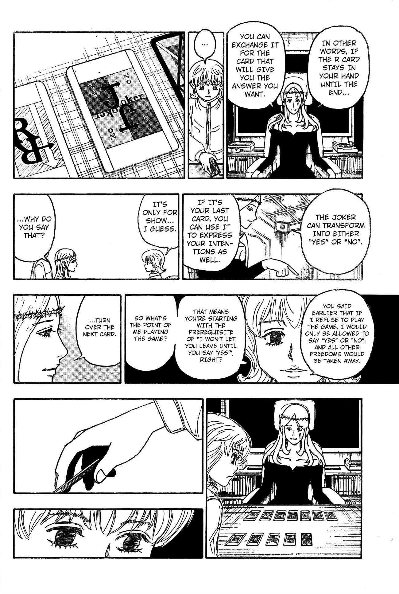 Hunter x Hunter Manga Chapter 407 page 3 - Negotiation
