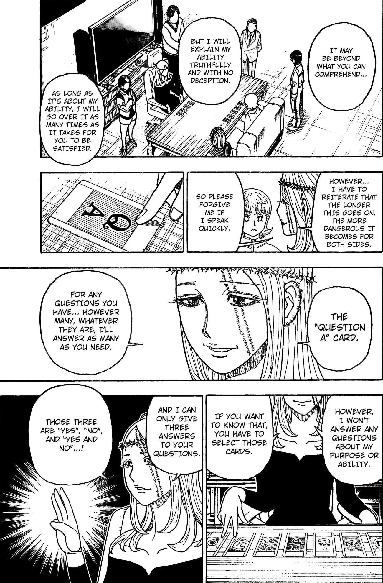 Hunter x Hunter Manga Chapter 407 page 8 - Negotiation