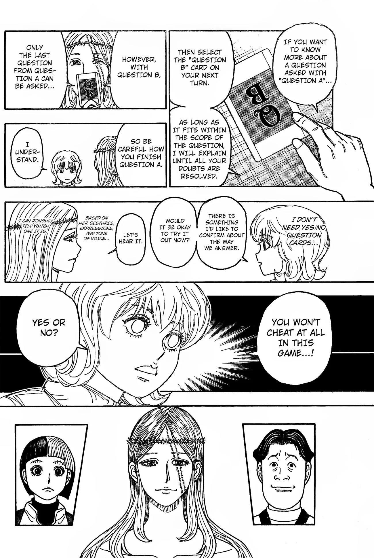 Hunter x Hunter Manga Chapter 407 page 9 - Negotiation