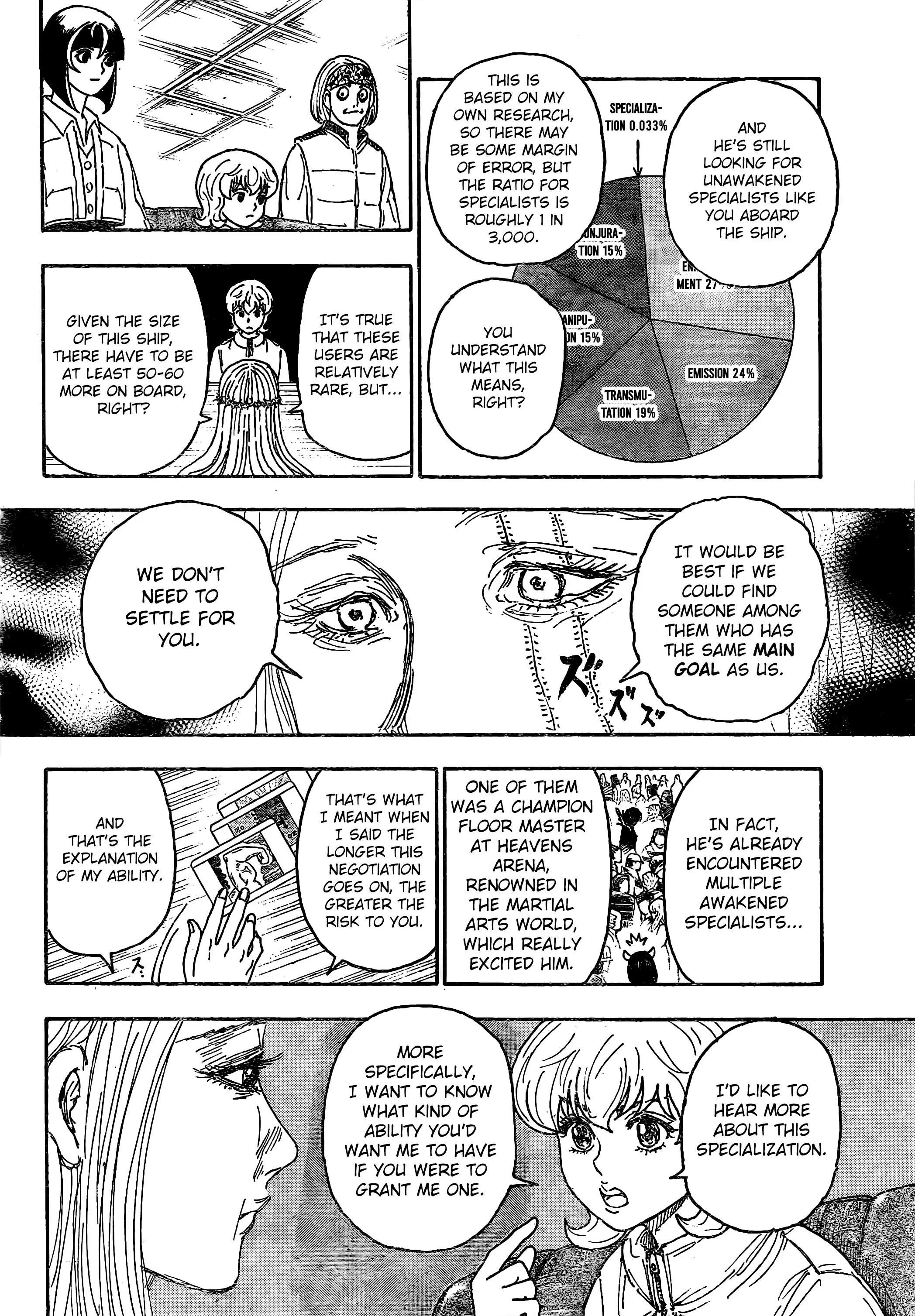Hunter x Hunter Manga Chapter 408 page 12 - Negotiation: Part 2