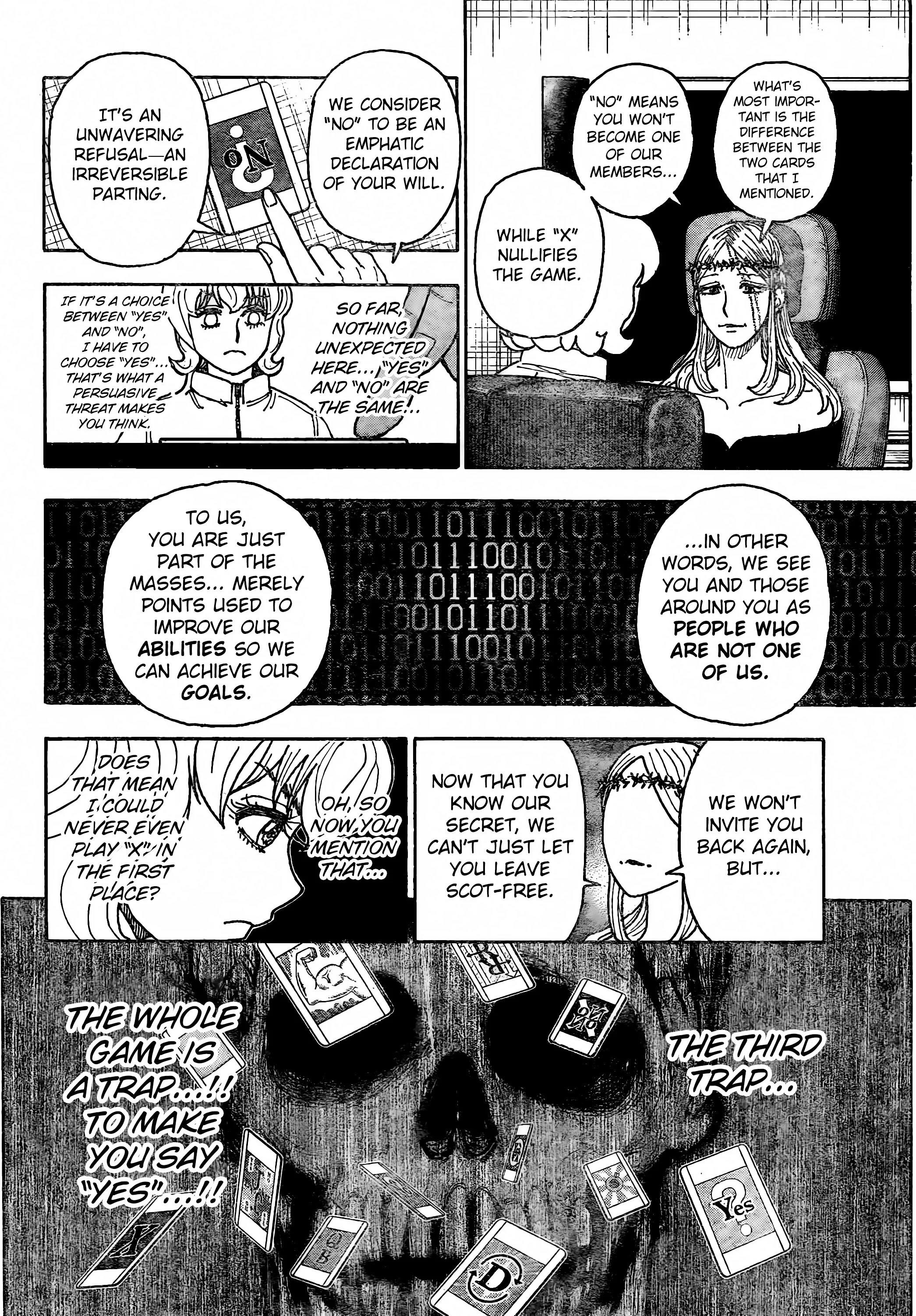 Hunter x Hunter Manga Chapter 408 page 16 - Negotiation: Part 2