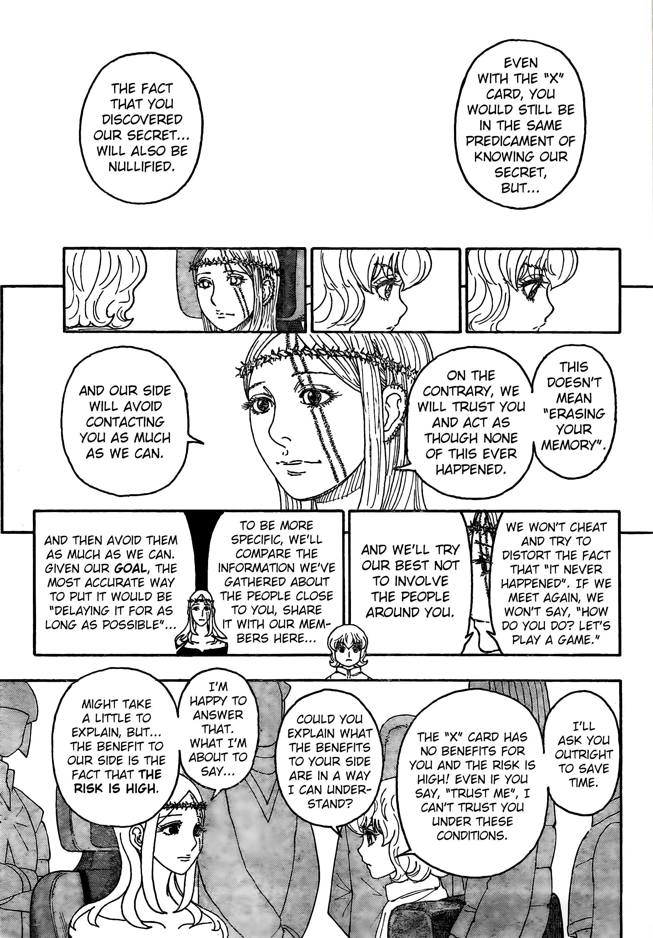 Hunter x Hunter Manga Chapter 408 page 17 - Negotiation: Part 2