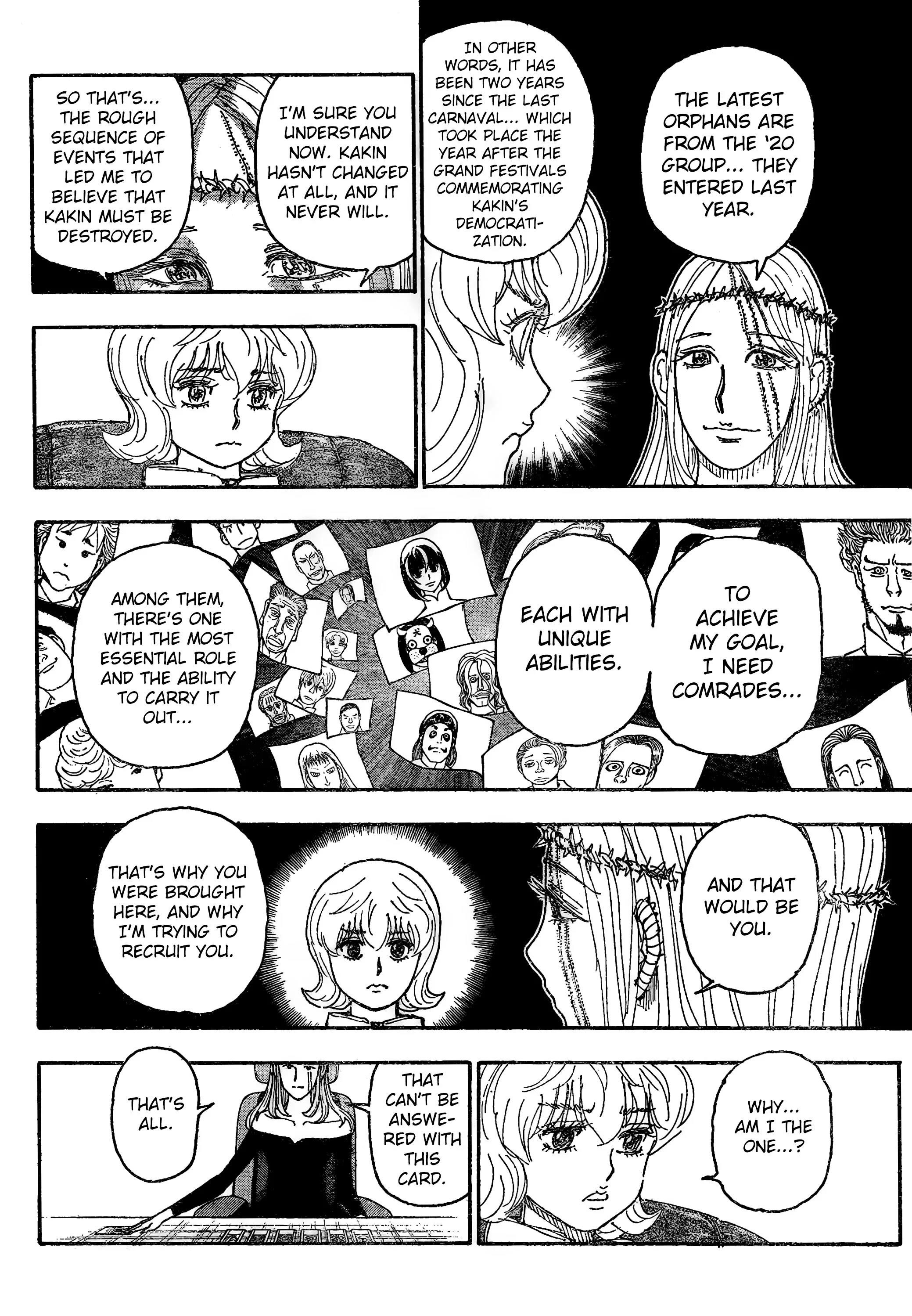 Hunter x Hunter Manga Chapter 408 page 6 - Negotiation: Part 2