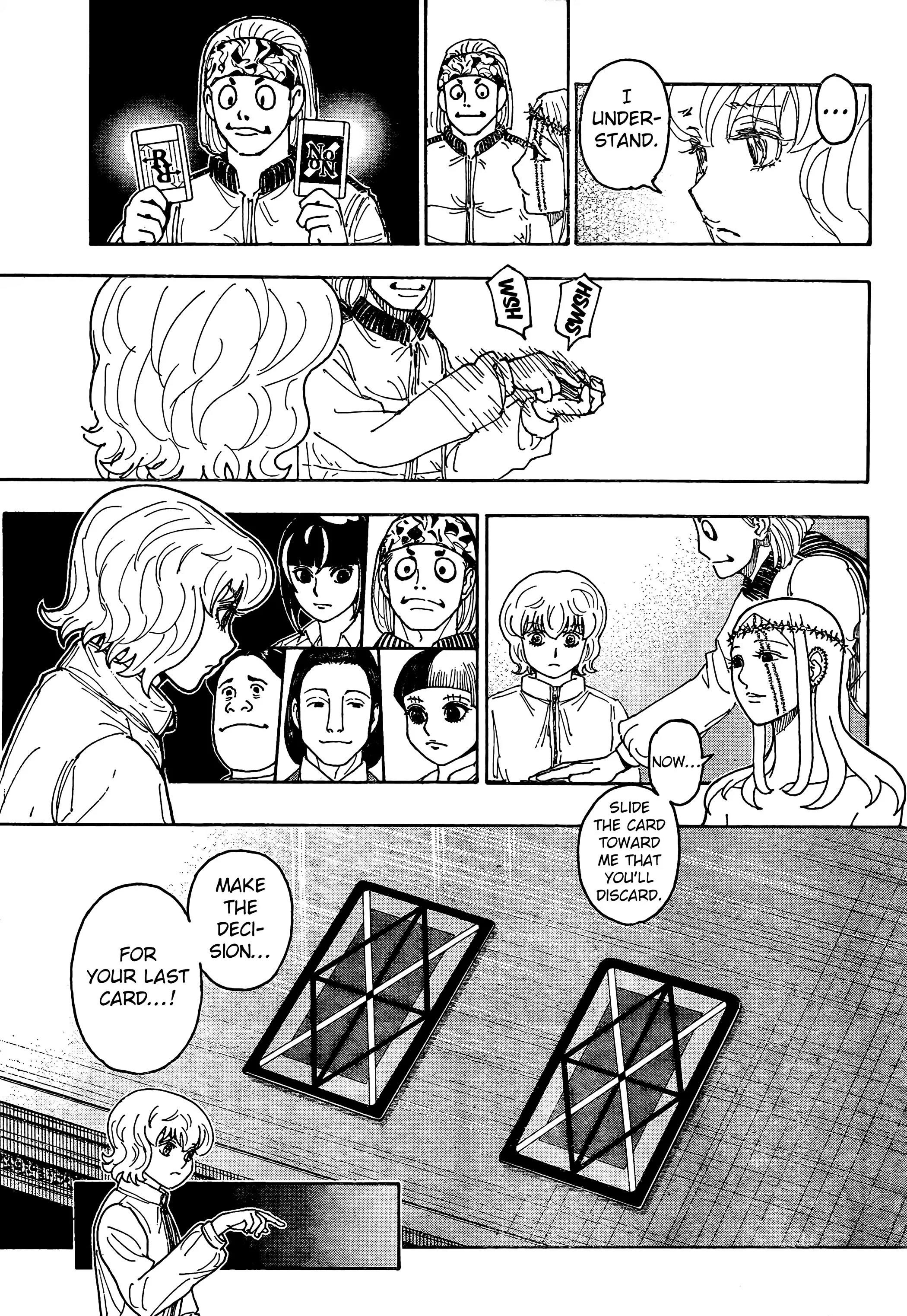 Hunter x Hunter Manga Chapter 409 page 15 - Negotiation: Part 3