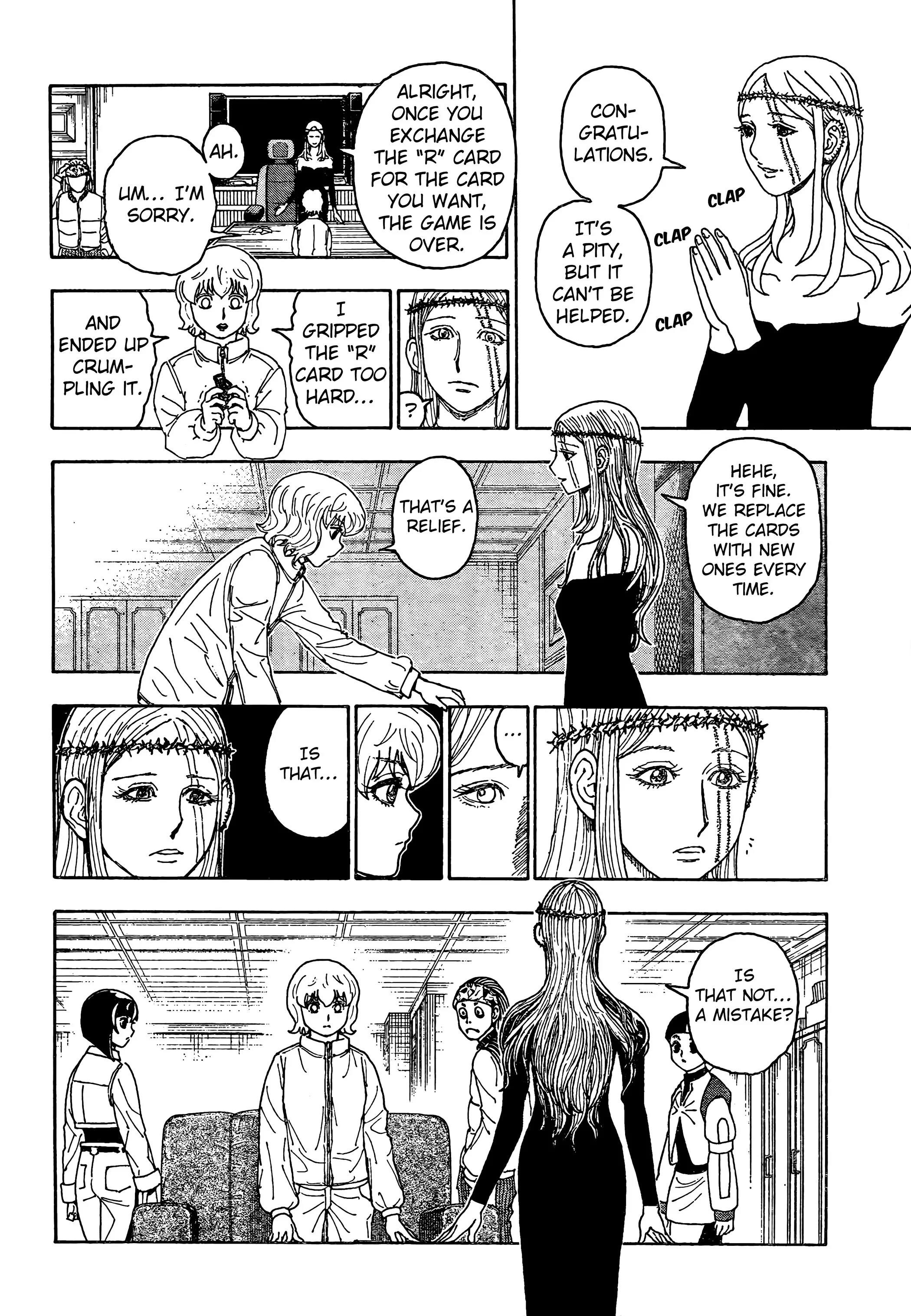 Hunter x Hunter Manga Chapter 409 page 18 - Negotiation: Part 3