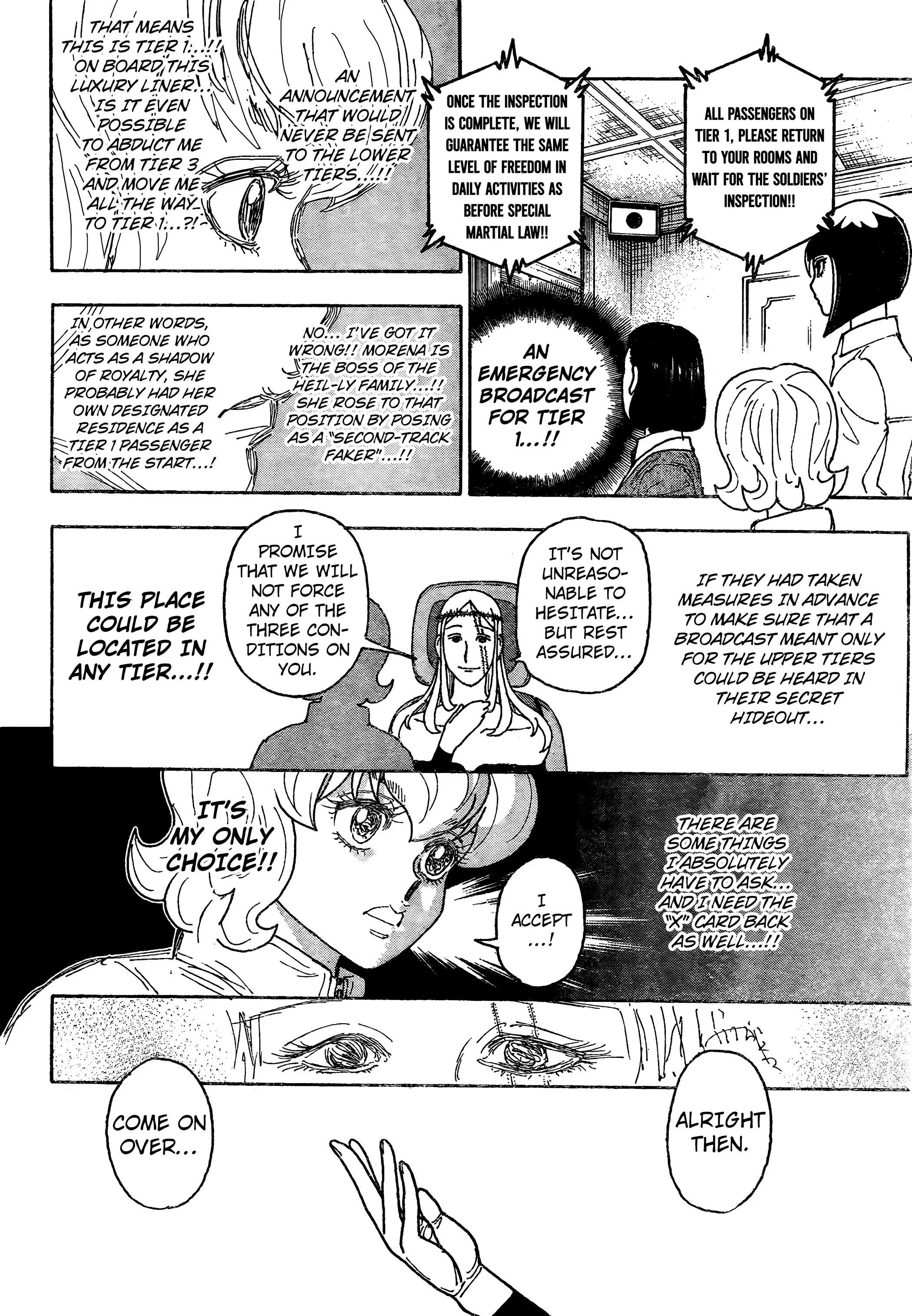 Hunter x Hunter Manga Chapter 409 page 4 - Negotiation: Part 3