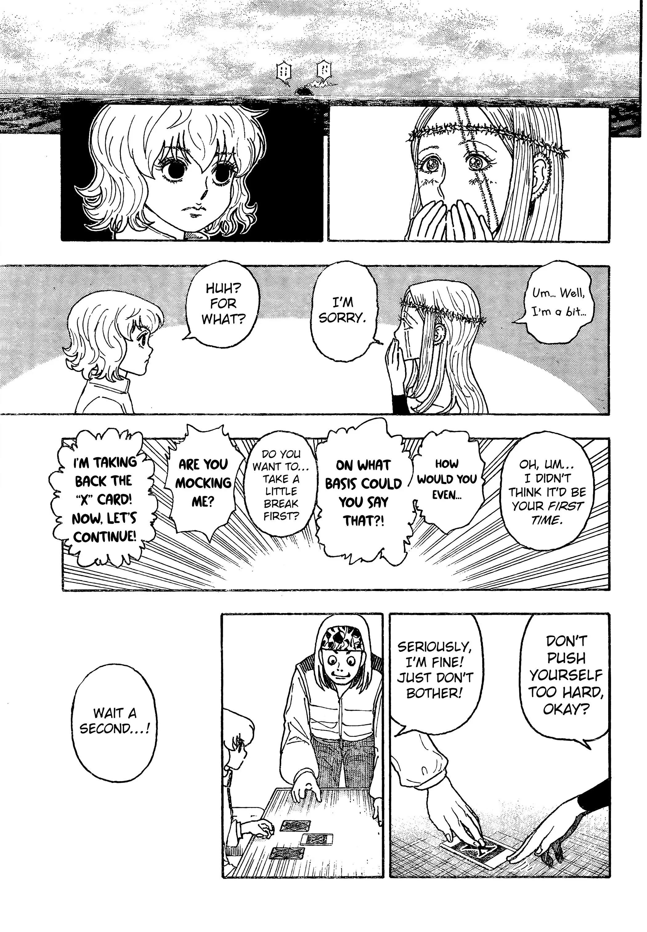 Hunter x Hunter Manga Chapter 409 page 5 - Negotiation: Part 3