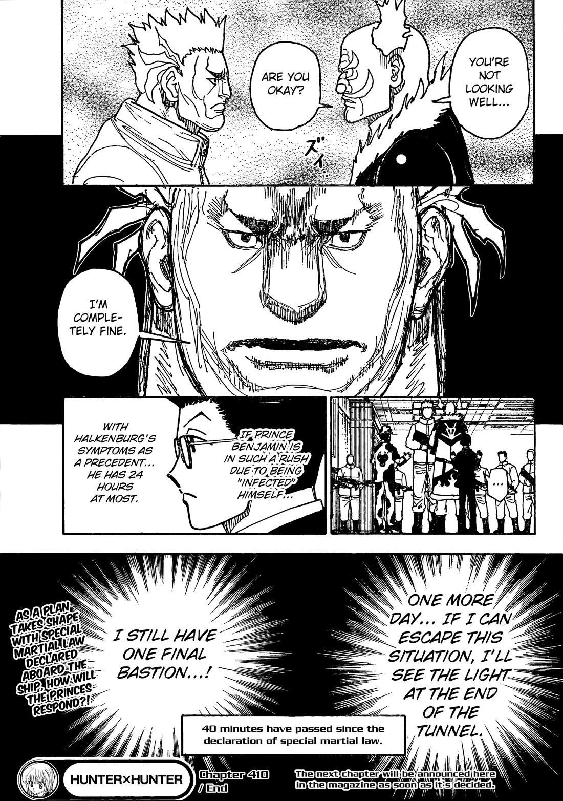 Hunter x Hunter Manga Chapter 410 page 16 - Negotiation: Part 4