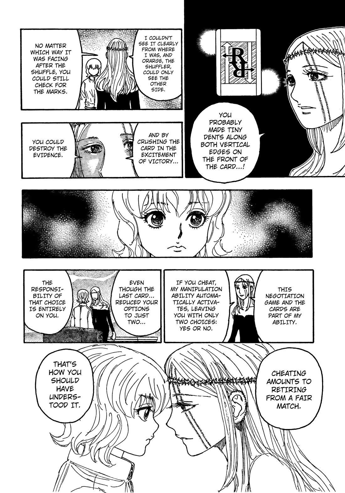 Hunter x Hunter Manga Chapter 410 page 4 - Negotiation: Part 4