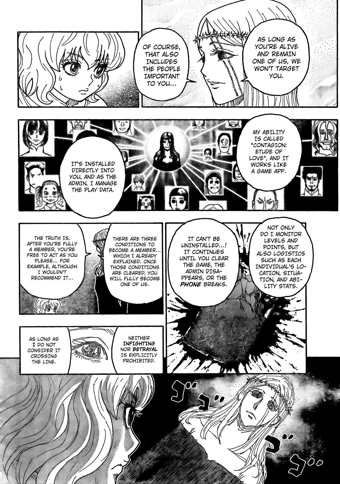 Hunter x Hunter Manga Chapter 410 page 6 - Negotiation: Part 4