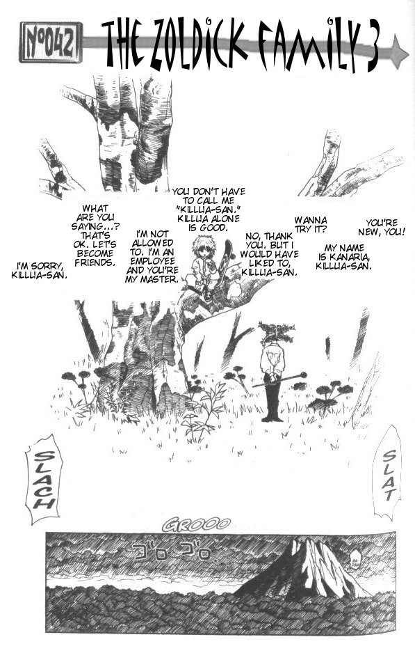 Hunter x Hunter Manga Chapter 42 page 2 - The Zoldycks: Part 3