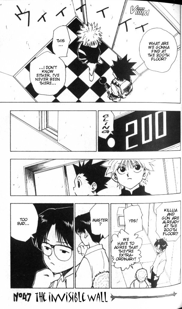 Hunter x Hunter Manga Chapter 47 page 2 - The Invisible Wall