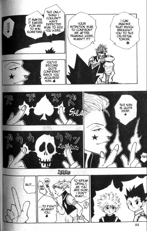Hunter x Hunter Manga Chapter 48 page 18 - Hisoka's Terms
