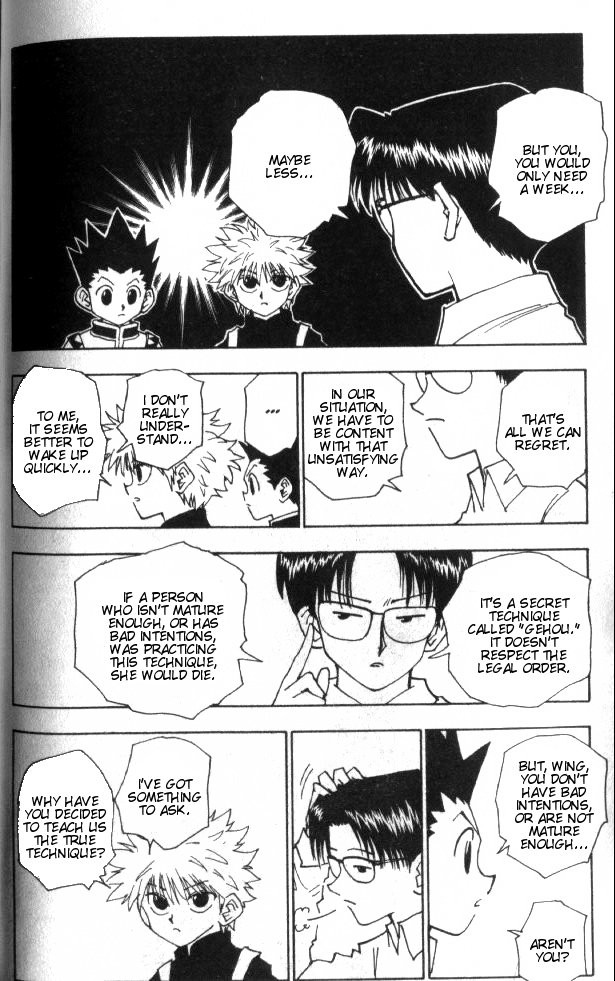 Hunter x Hunter Manga Chapter 48 page 6 - Hisoka's Terms