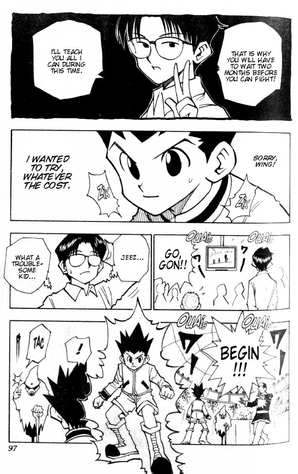 Hunter x Hunter Manga Chapter 49 page 12 - The Battle Begins!!