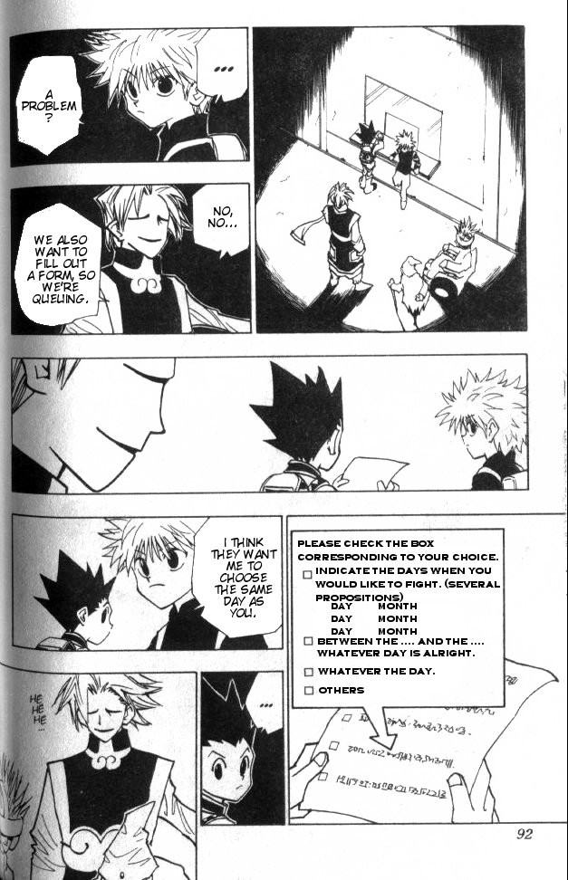 Hunter x Hunter Manga Chapter 49 page 7 - The Battle Begins!!