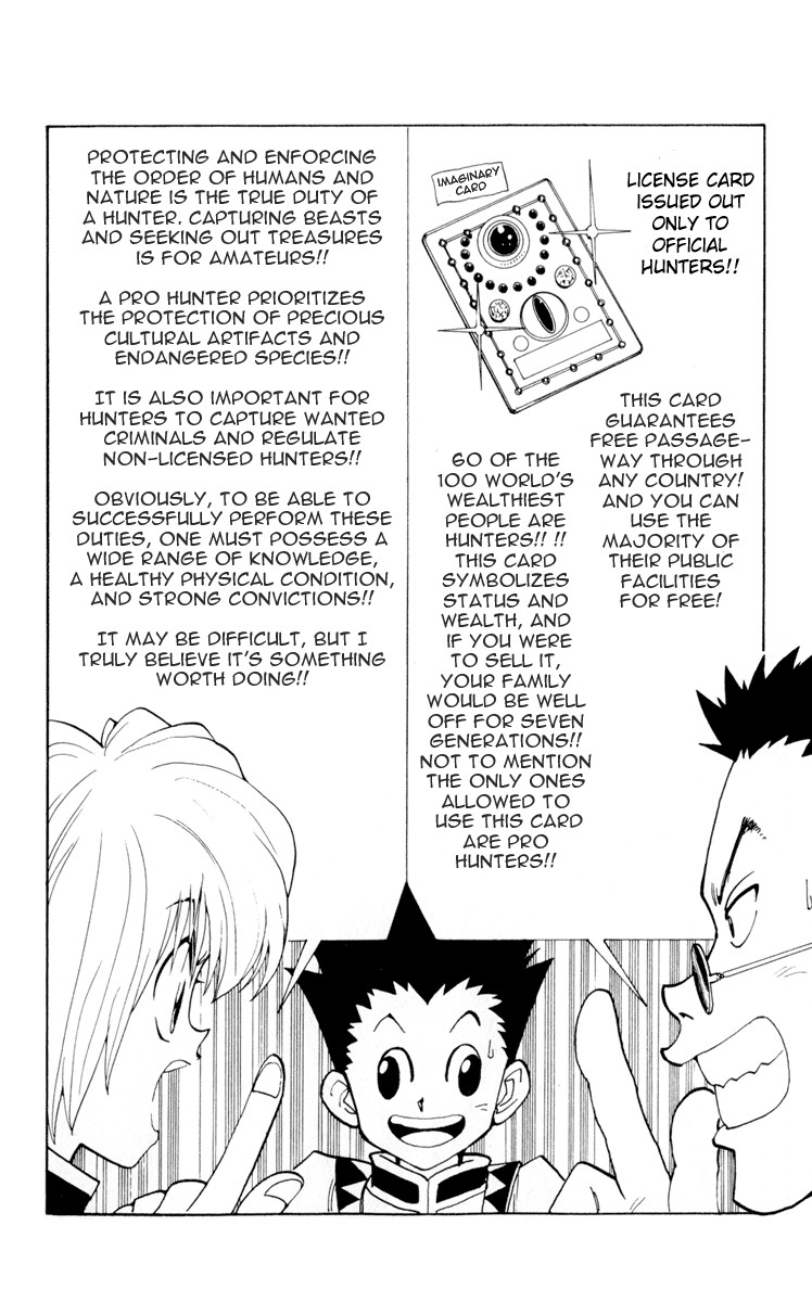 Hunter x Hunter Manga Chapter 5 page 8 - The First Phase Begins: Part 1