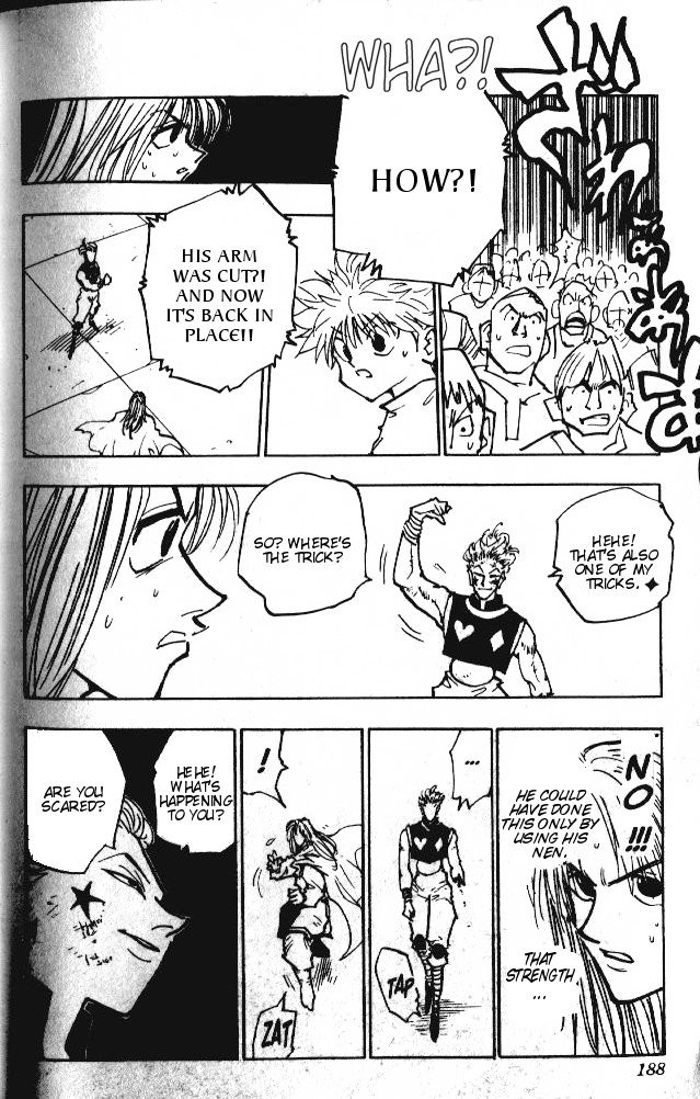 Hunter x Hunter Manga Chapter 54 page 11 - Cause of Defeat