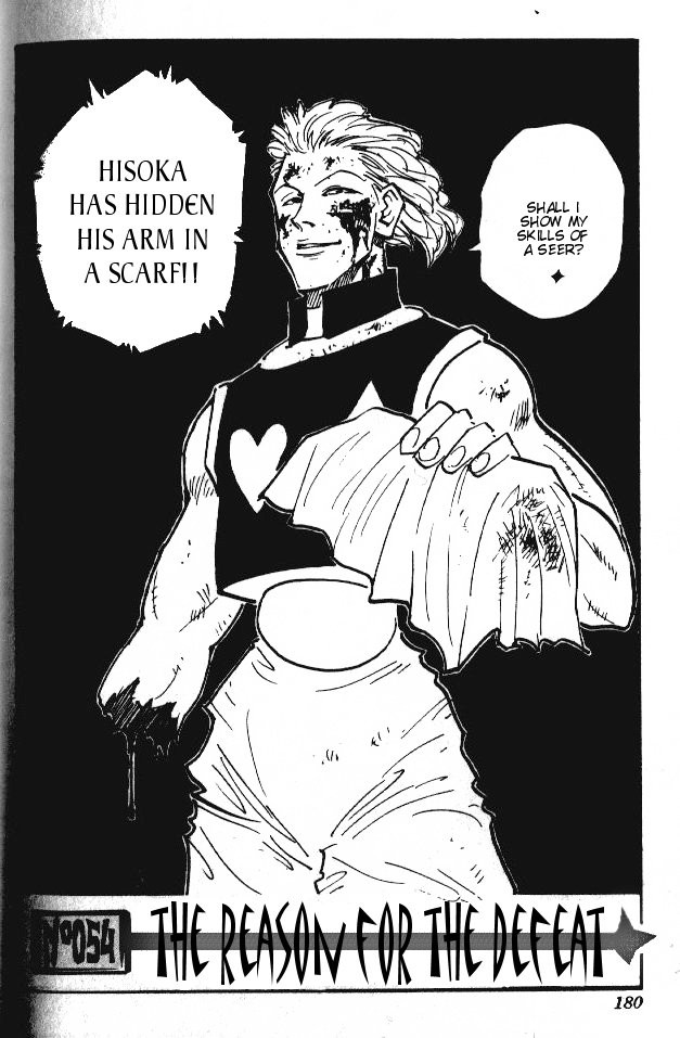 Hunter x Hunter Manga Chapter 54 page 3 - Cause of Defeat