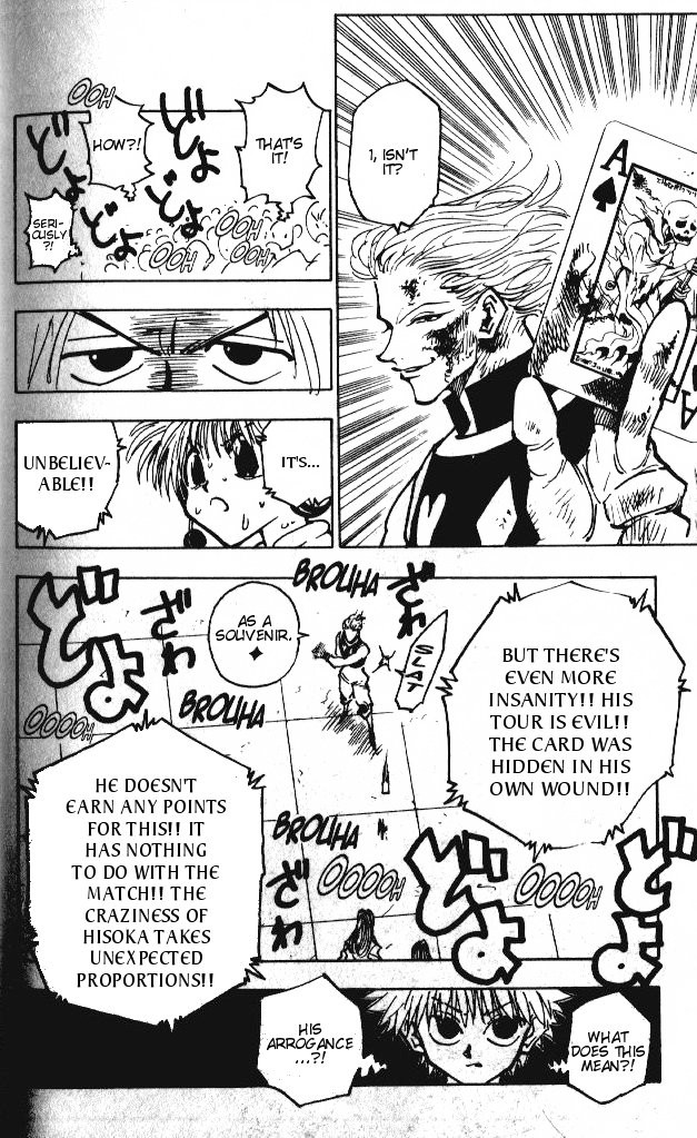Hunter x Hunter Manga Chapter 54 page 7 - Cause of Defeat
