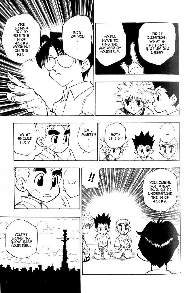 Hunter x Hunter Manga Chapter 56 page 10 - Training Resumes