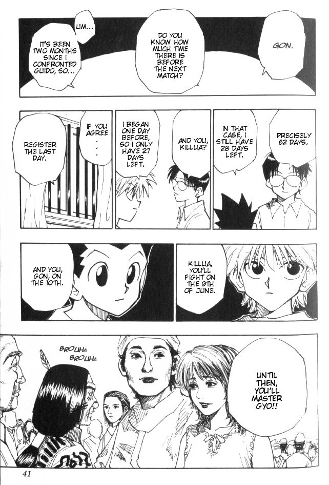 Hunter x Hunter Manga Chapter 56 page 16 - Training Resumes