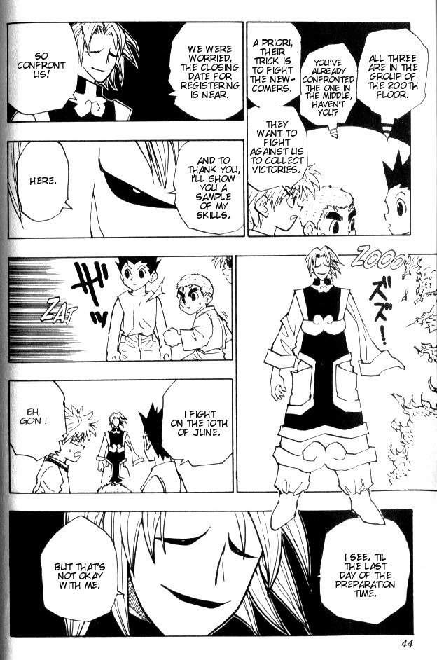 Hunter x Hunter Manga Chapter 56 page 19 - Training Resumes