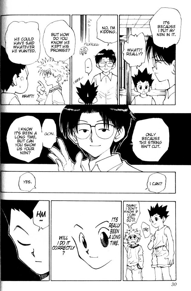 Hunter x Hunter Manga Chapter 56 page 5 - Training Resumes