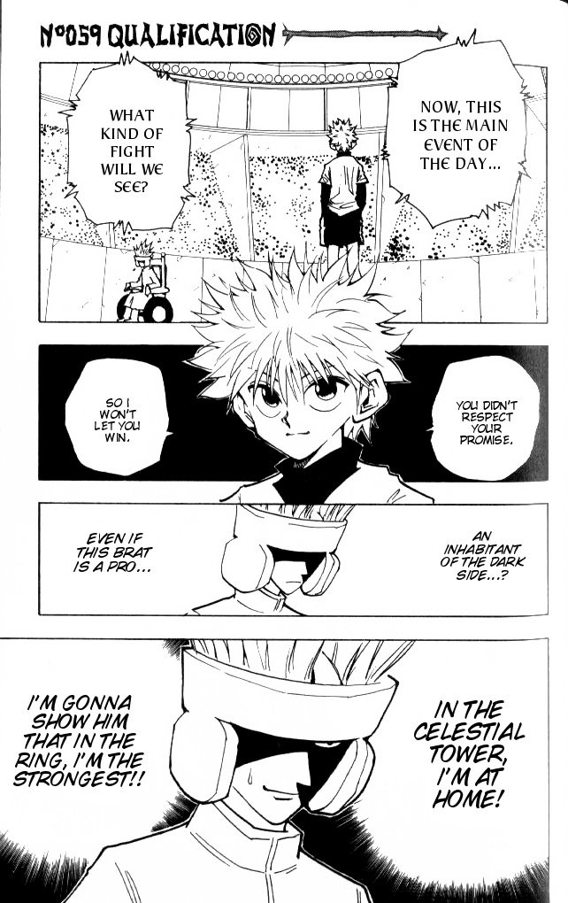 Hunter x Hunter Manga Chapter 59 page 2 - Making the Grade