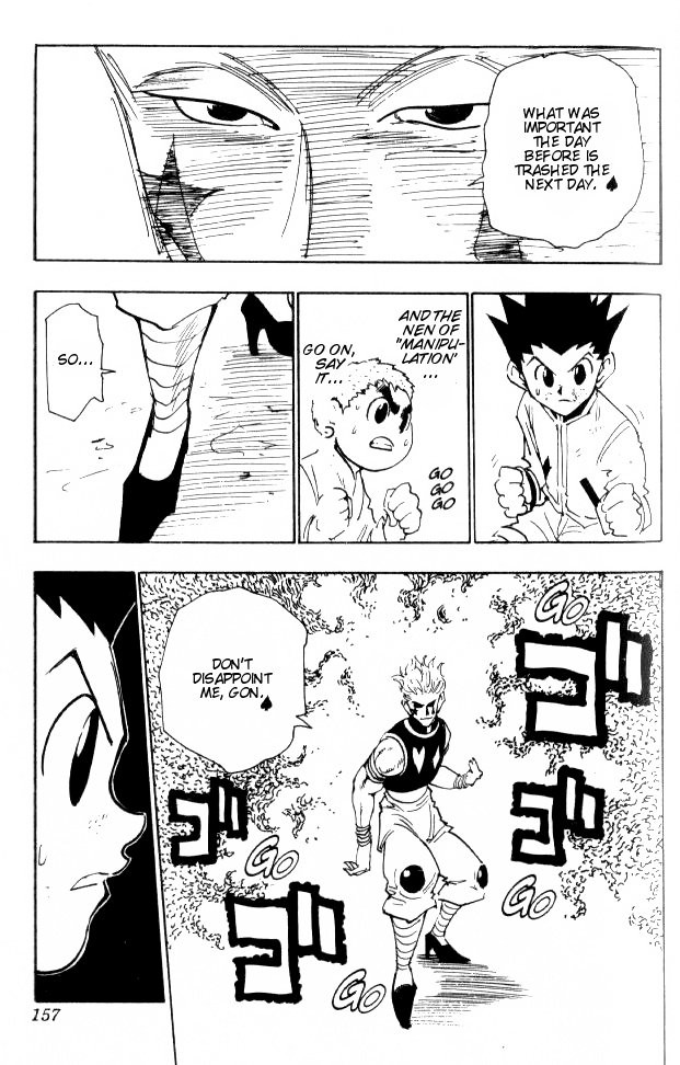 Hunter x Hunter Manga Chapter 62 page 10 - Like You Mean It