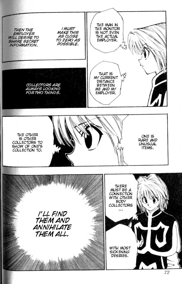 Hunter x Hunter Manga Chapter 67 page 10 - The Flesh Collector's Mansion: Part 1