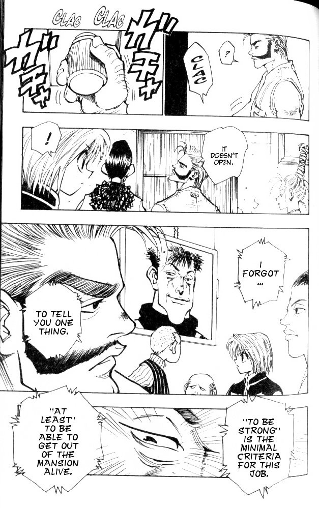 Hunter x Hunter Manga Chapter 67 page 11 - The Flesh Collector's Mansion: Part 1