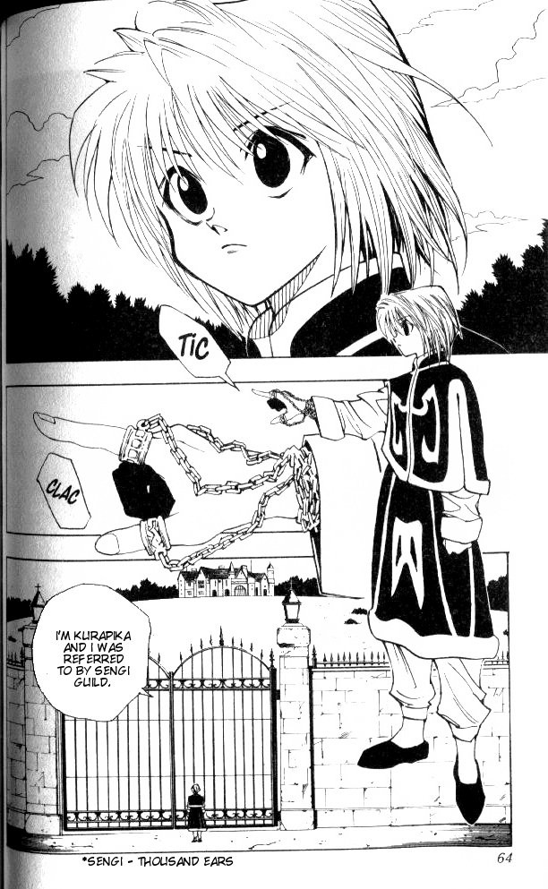 Hunter x Hunter Manga Chapter 67 page 2 - The Flesh Collector's Mansion: Part 1