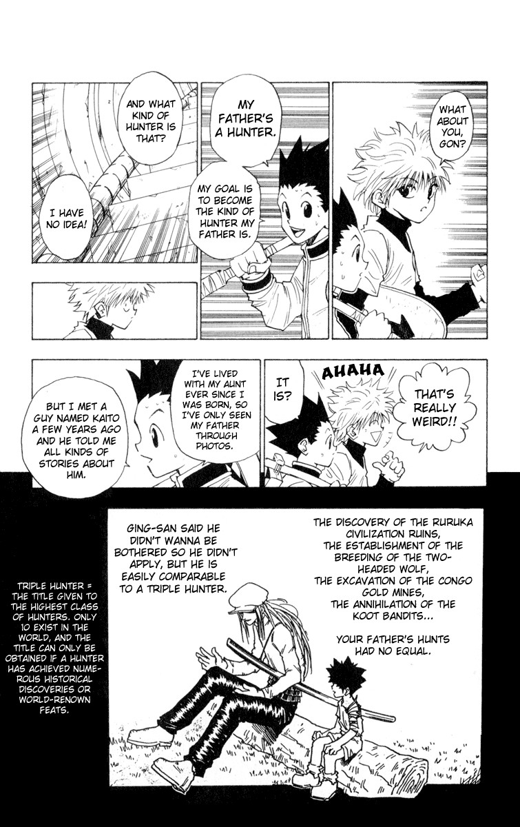 Hunter x Hunter Manga Chapter 7 page 15 - Respective Reasons