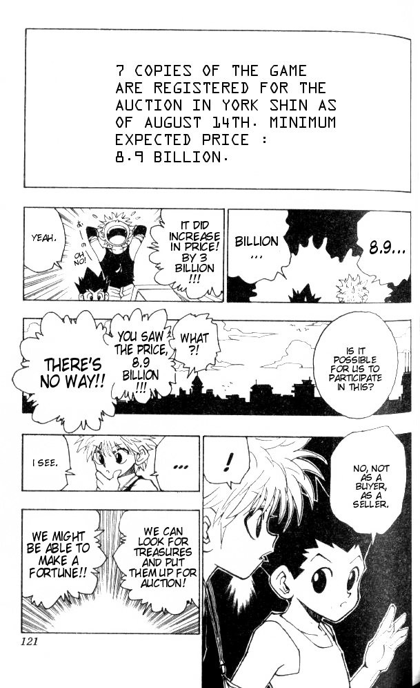 Hunter x Hunter Manga Chapter 70 page 7 - To Yorknew