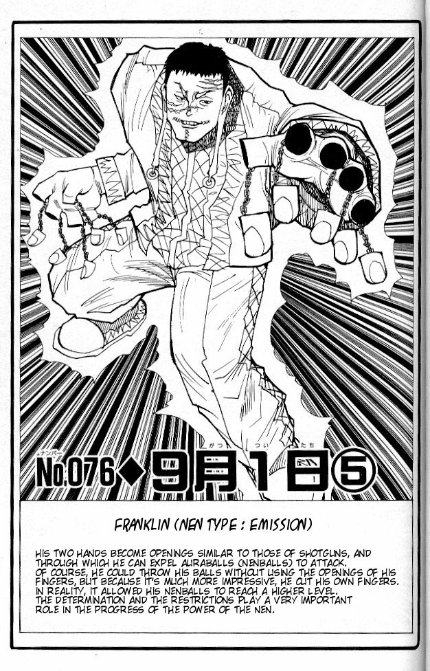 Hunter x Hunter Manga Chapter 76 page 1 - September 1st: Part 5