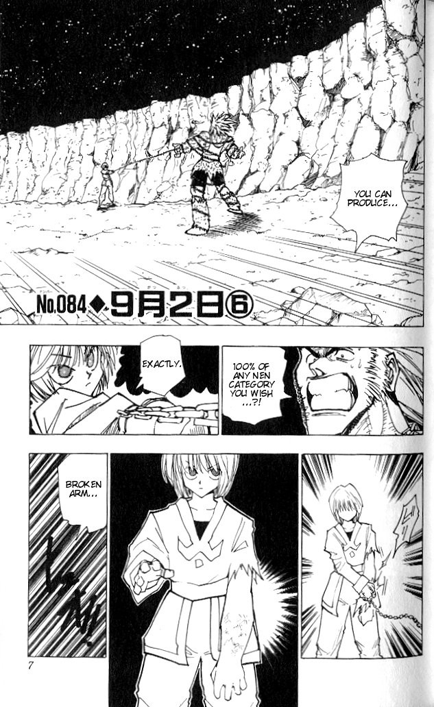 Hunter x Hunter Manga Chapter 84 page 2 - September 2nd: Part 6